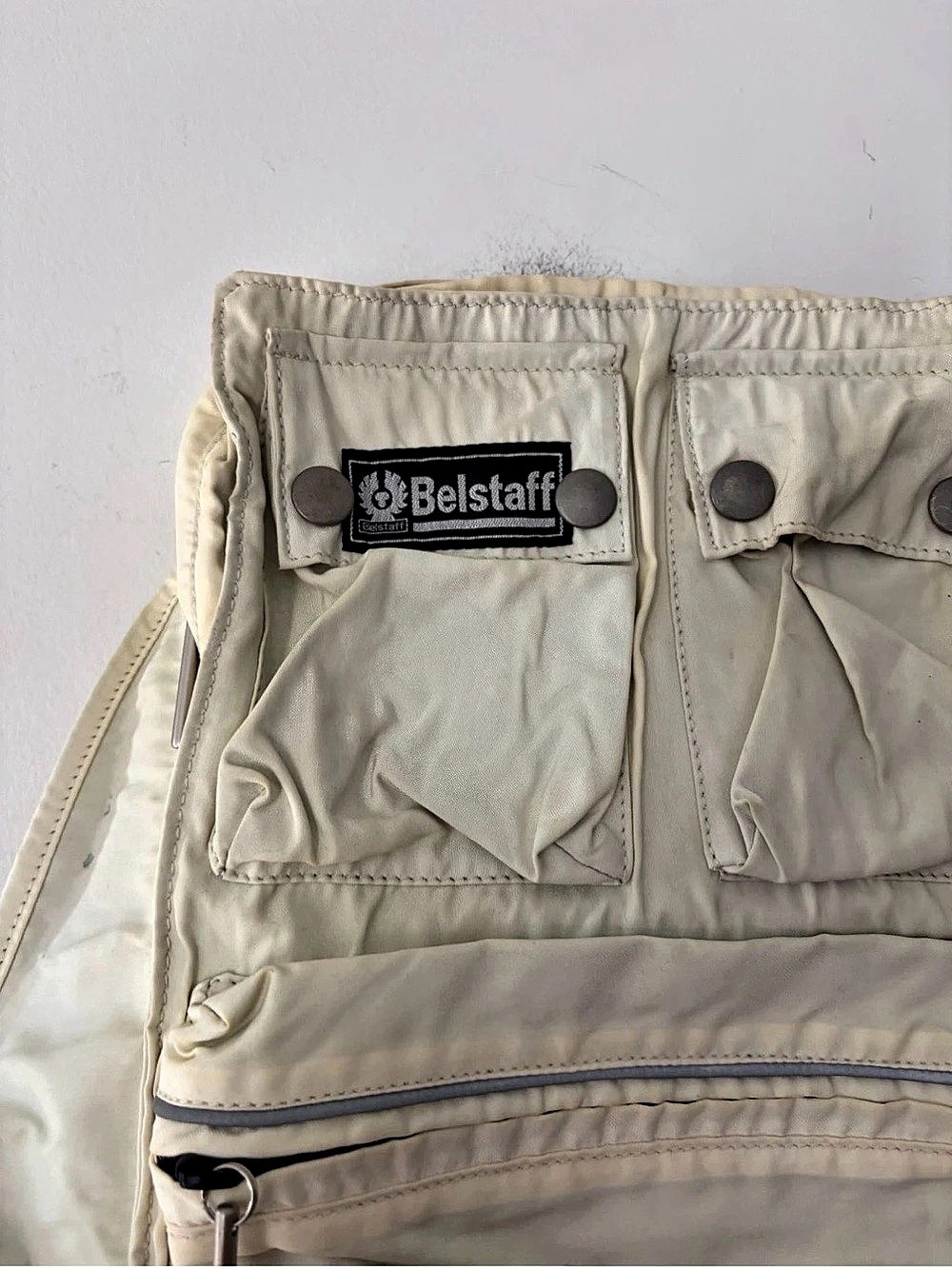 Belstaff Cream Utility Backpack - Picture 3 of 9